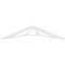 Ekena Millwork Pitch Stanford Architectural Grade PVC Gable Pediment, 48"W x 10"H x 1"P (5/12) GPP048X010X100STA - alternate 2